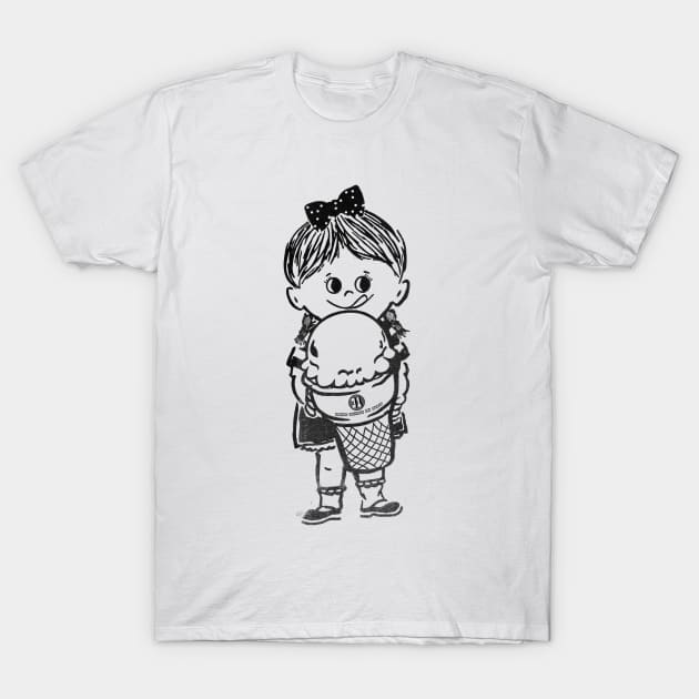 Ice Cream Girl T-Shirt by offsetvinylfilm